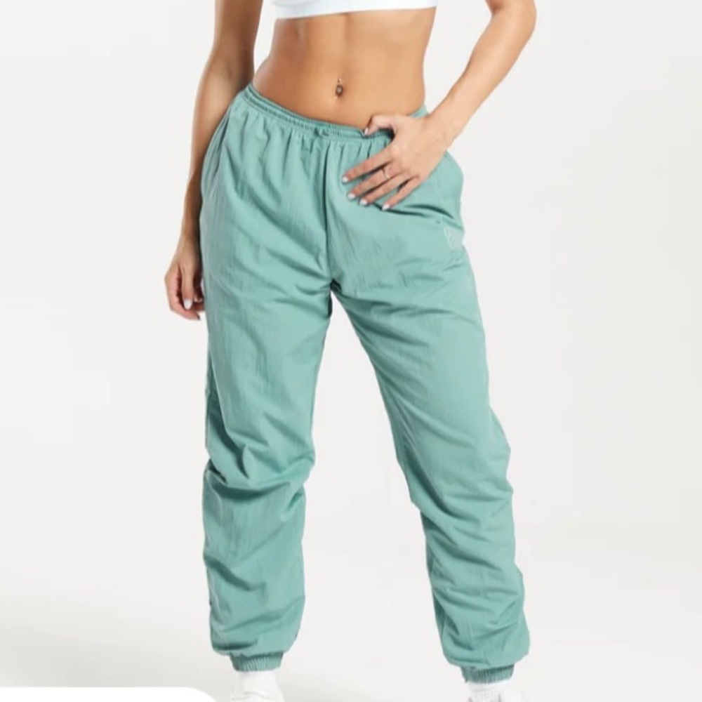 BLACK monogram woven joggers